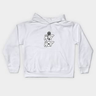 Hip Hop (White Record) Kids Hoodie